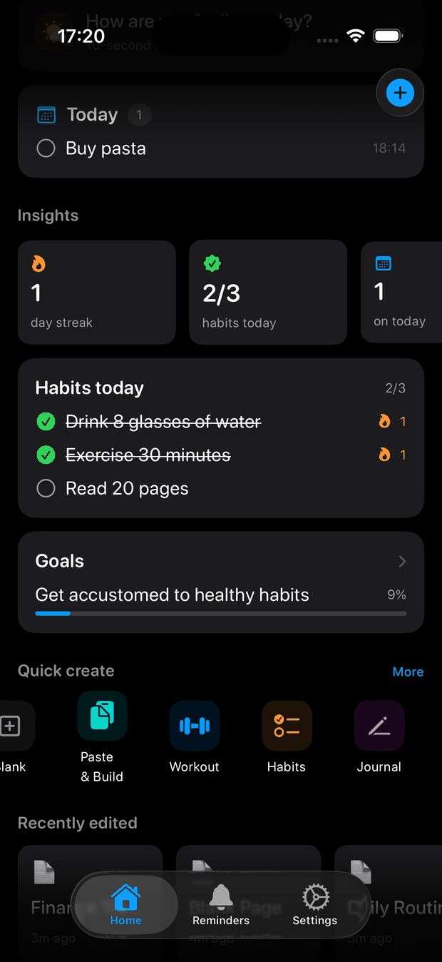 The habit tracker