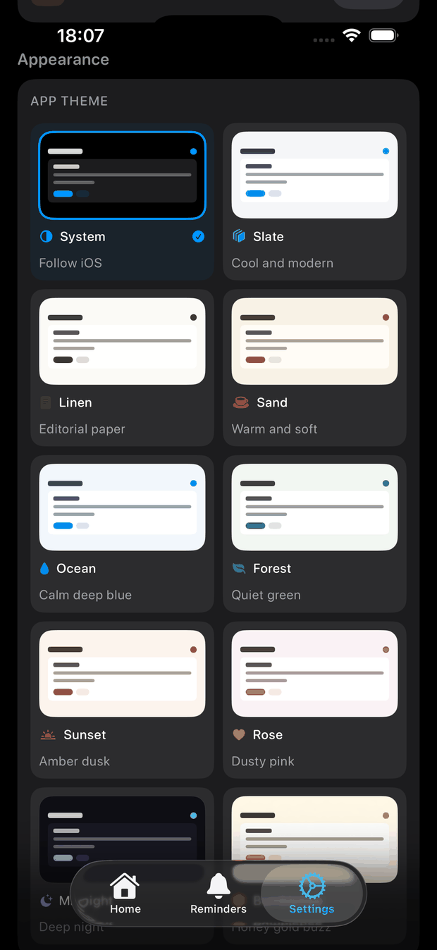 List of themes